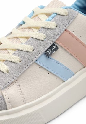 Tenis Dama Beige-Celeste Tellenzi 5003