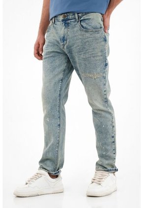 Tennis Jean Nudy Tono Claro Froster Azul Para Hombre