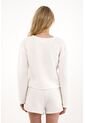 Tennis Camisa Manga Larga Con Tela Texturizada Crudo Para Mujer de Tennis