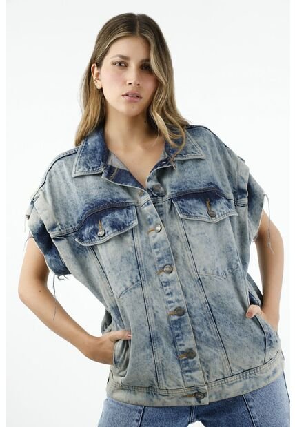 Chaleco Azul Para Mujer