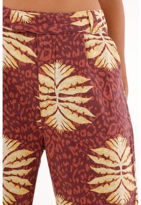 Pantalón Clásico Estampado Para Mujer