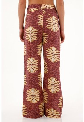 Pantalón Clásico Estampado Para Mujer