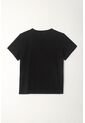 Tennis Camiseta Básica Cuello En V Negra Para Mujer de Tennis