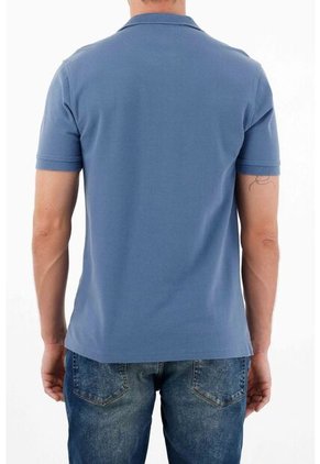 Tennis Polo Azul Con Raqueta Multicolor Con Diseño Versátil Para Hombre