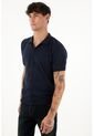 Camisa Tipo Polo Tejida Azul Para Hombre de Tennis