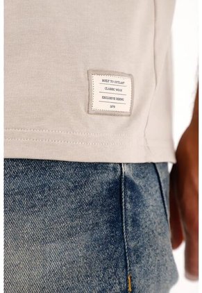 Tennis Camiseta En 100% Algodón Gris Para Hombre