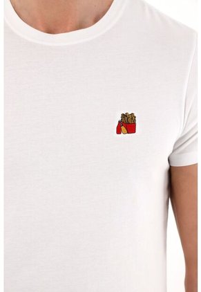 Tennis Camiseta De Manga Corta Blanca Para Hombre