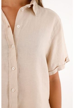 Camisa Crudo 100% Lino Para Mujer