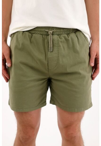 Tennis Bermuda En Dril Verde Para Hombre