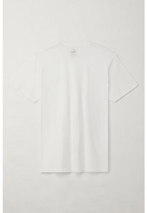 Tennis Camiseta Básica De Silueta Regular Blanca Para Hombre