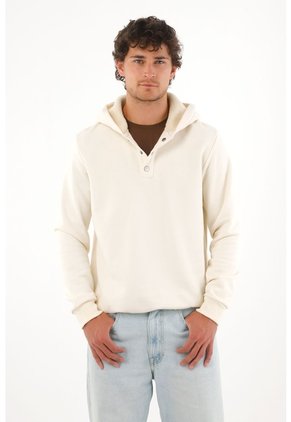Tennis Buzo Con Capucha Forrada En Ovejero Crudo Para Hombre
