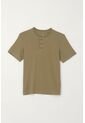 Camiseta Cuello Redondo Con Botones Verde Para Niño de Tennis