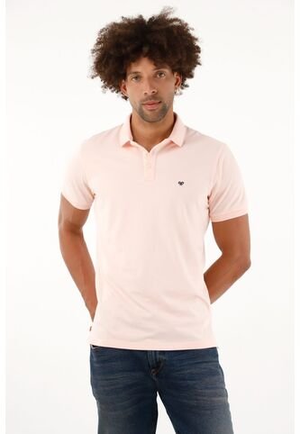 Polo Licrada Rosada Para Hombre Tennis