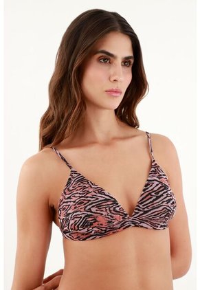 Tennis Top Con Estampado Animal Print Para Mujer