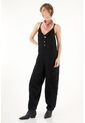 Tennis Overall Negro De Tiras Para Mujer de Tennis