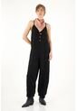 Tennis Overall Negro De Tiras Para Mujer de Tennis