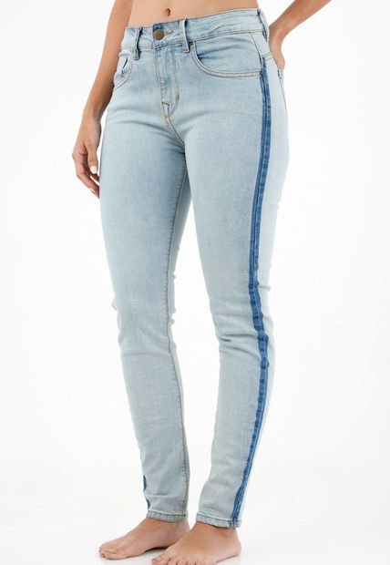 Jean Super Slim Azul Para Mujer