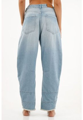 Tennis Jean Azul Con Ruedo Desflecado Para Mujer