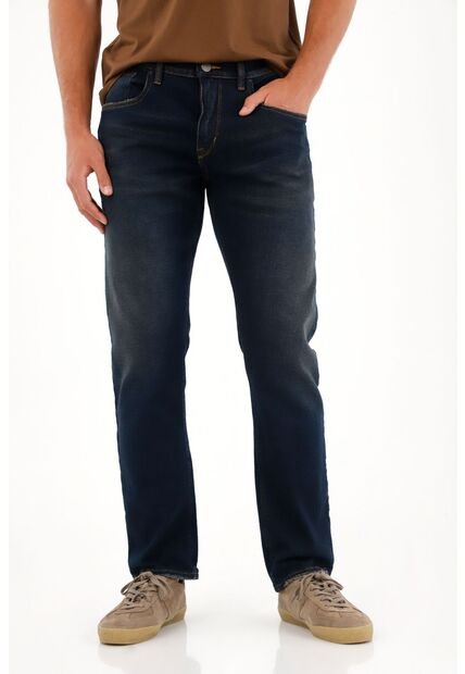 Tennis Jean Recto Tono Oscuro Con Efecto Resinado Para Hombre