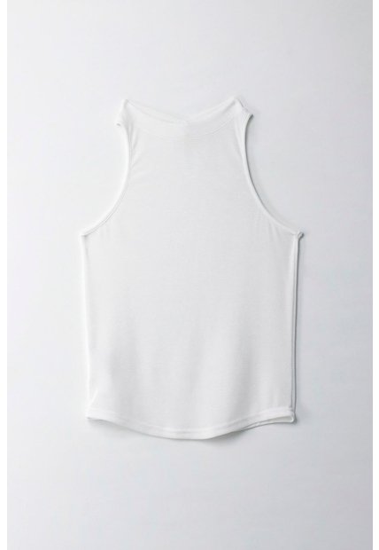 Tennis Camiseta En Tela Tejida Con Brillo Crudo Para Mujer