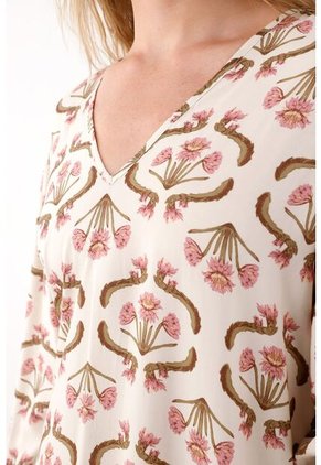 Tennis Vestido Corto Amplio Con Estampado De Flores Para Mujer