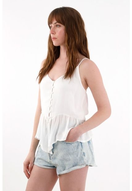 Camisa Crudo Con Textura Y Bolero Para Mujer