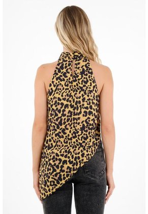 Tennis Camisa Con Diseño De Animal Print Para Mujer