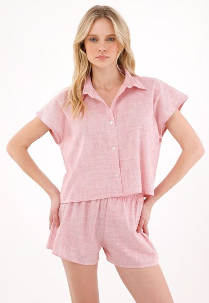 Pijama Con Manga Sisa Roja Para Mujer