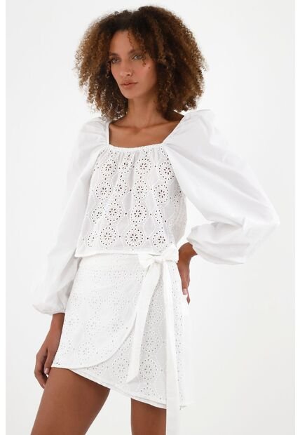 Tennis Camisa Crudo Con Escote Recto Para Mujer