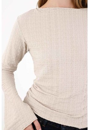 Tennis Camiseta Con Puños Tipo Campana Para Mujer