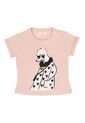 Camiseta Manga Corta Estampada Para Niña de Tennis