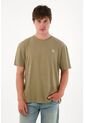 Tennis Camiseta Básica Estampada En Espalda Verde Para Hombre de Tennis