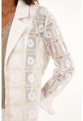 Tennis Chaqueta Tipo Blazer Con Detalles Tejidos Para Mujer