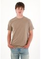 Tennis Camiseta Básica Con Mini Print Café Para Hombre de Tennis