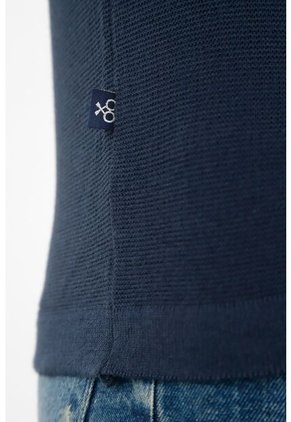 Tennis Camiseta Cuello Redondo Azul Para Hombre