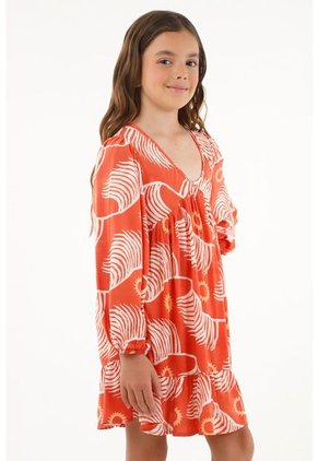 Vestido Naranja Para Niña