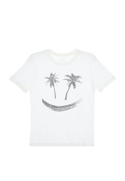 Camiseta Estampada Crudo Para Niño