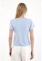 Tennis Camiseta Básica Cuello En V Azul Para Mujer de Tennis