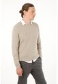 Tennis Buzo Gris Cuello Redondo Tejido Para Hombre de Tennis