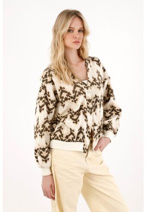 Tennis Buzo Tipo Cárdigan Estampado Para Mujer