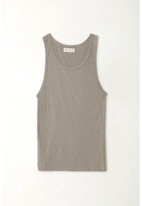 Tennis Camiseta Manga Sisa Gris Para Mujer