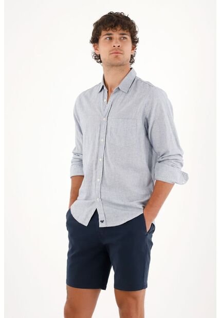 Tennis Bermuda Tipo Chino Azul Para Hombre