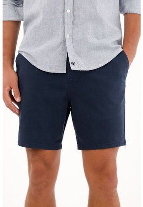 Tennis Bermuda Tipo Chino Azul Para Hombre