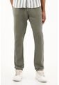 Tennis Pantalón Tipo Chino Verde En Lino 100% Para Hombre de Tennis