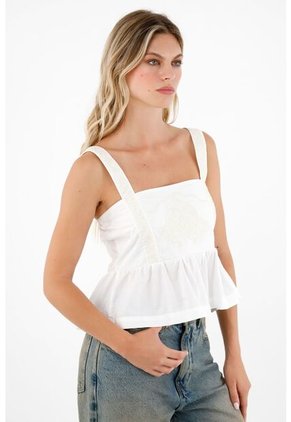 Tennis Camisa Crudo Con Escote Recto Para Mujer