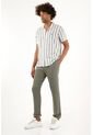 Tennis Pantalón Tipo Chino Verde En Lino 100% Para Hombre de Tennis