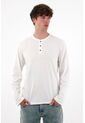 Tennis Camiseta Manga Larga Con Botones Crudo Para Hombre de Tennis