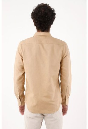 Tennis Camisa Para Hombre En Lino Arena Fit Regular Y Fresca