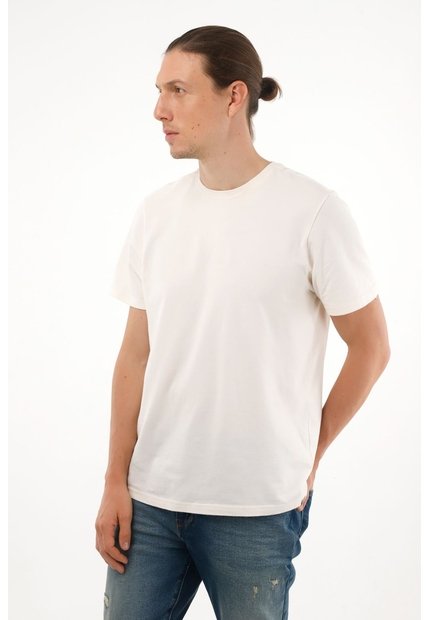 Tennis Camiseta Manga Corta Crudo Para Hombre