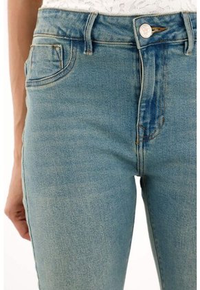 Tennis Jean Super Slim Azul Para Mujer